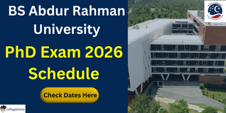 BS Abdur Rahman University Schedules PhD Exam for Dec 12; Check Details Here